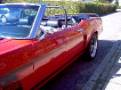 Red with black kaleche